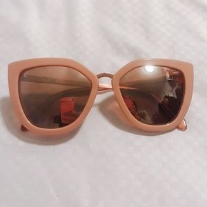 Pink Cat Eye oversized sunglasses